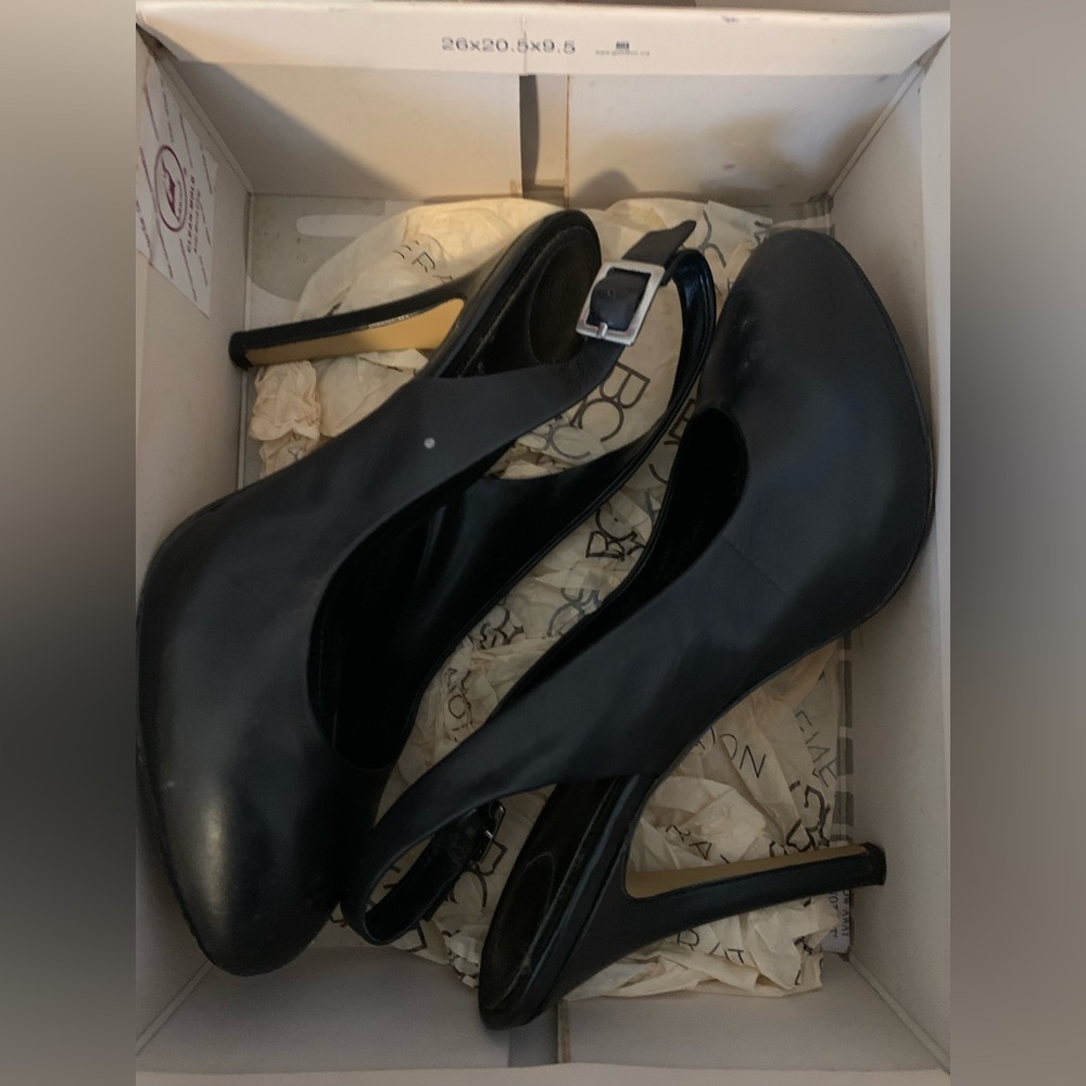 Elegant Black Slingback Heels